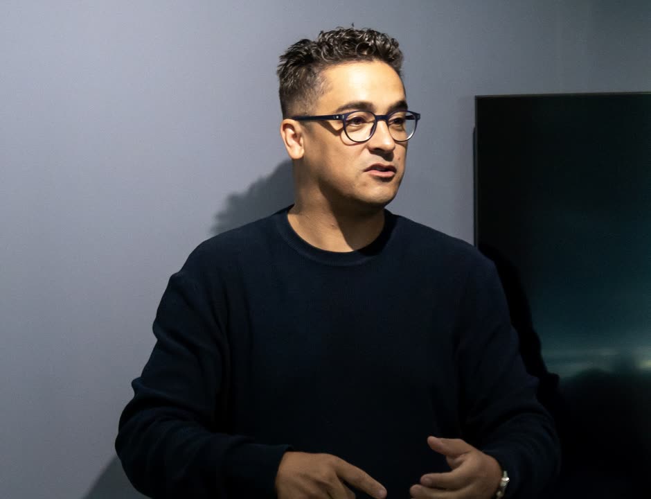 Nathan Sena conduzindo a imersão