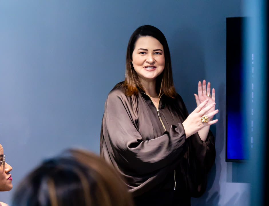 Karen Kiel durante a imersão